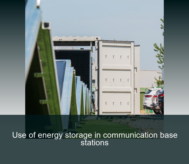 Use of energy storage in communication base stations