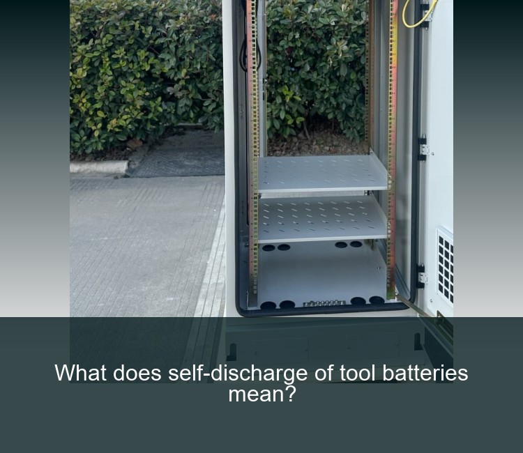 What does self-discharge of tool batteries mean?