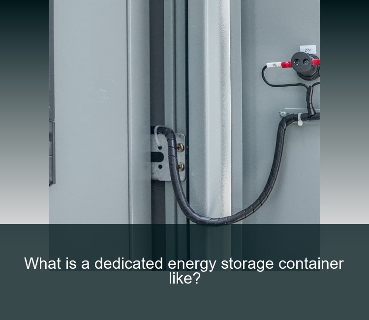 What is a dedicated energy storage container like?