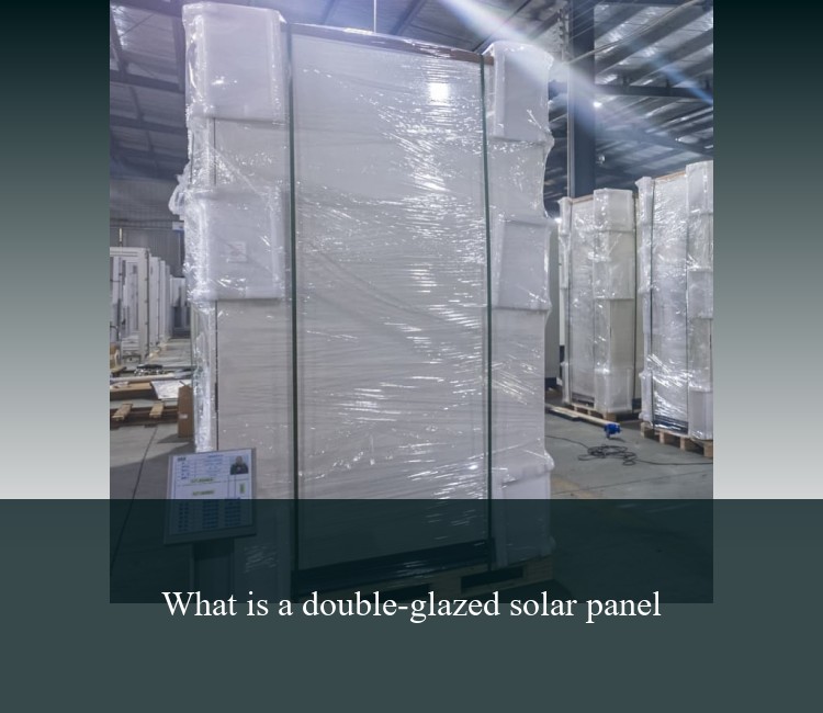 What is a double-glazed solar panel