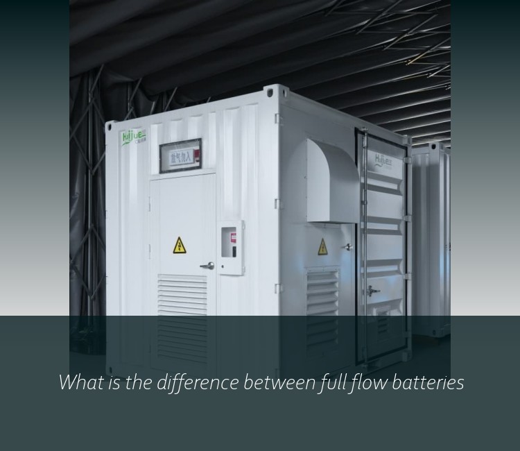 What is the difference between full flow batteries