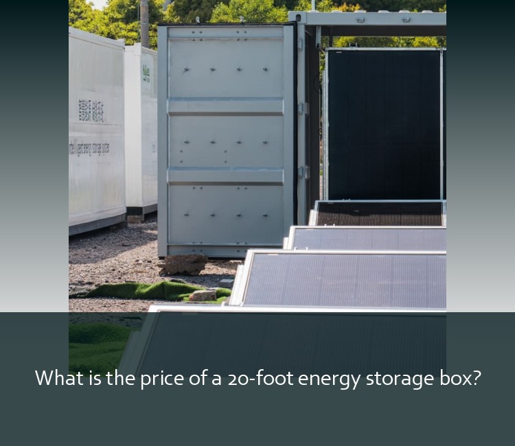 What is the price of a 20-foot energy storage box?