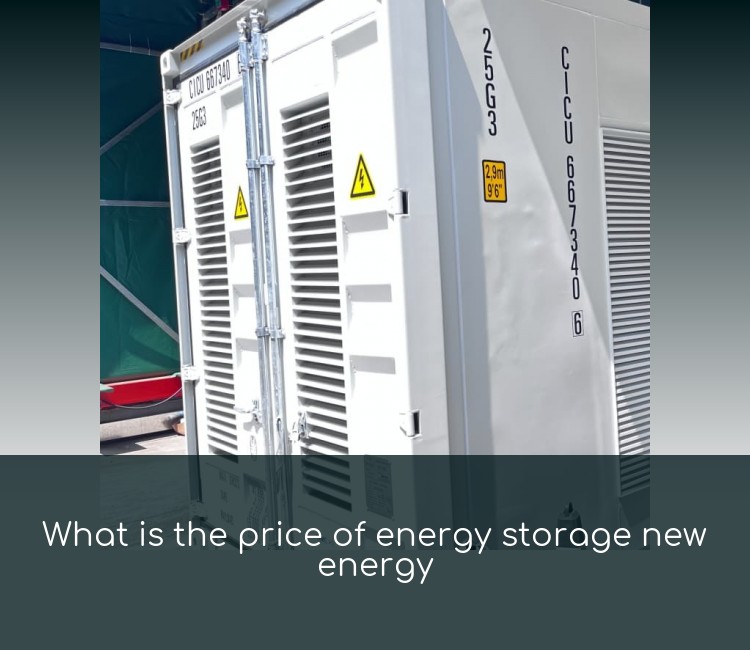 What is the price of energy storage new energy