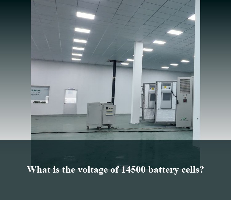 What is the voltage of 14500 battery cells?