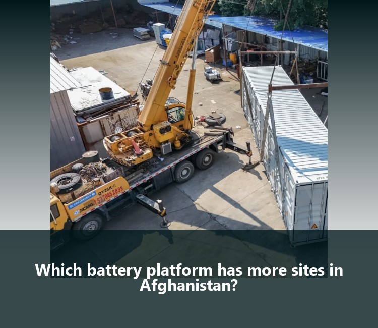 Which battery platform has more sites in Afghanistan?