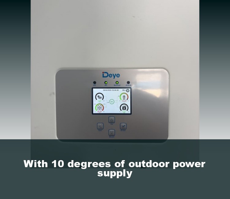 With 10 degrees of outdoor power supply
